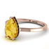 Hidden Halo Pear Citrine Engagement Ring - Mary No. 608 image 1
