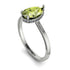 Hidden Halo Pear Peridot Engagement Ring - Mary No. 703 image 2