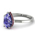 Hidden Halo Pear Tanzanite Engagement Ring - Mary No. 212 image 1