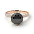 Hidden Halo Round Diamond Engagement Ring - Ashley No. 8 image 4