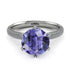 Hidden Halo Round Tanzanite Engagement Ring - Ashley No. 203 image 3