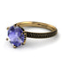 Hidden Halo Round Tanzanite Engagement Ring - Ashley No. 207 image 1