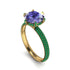 Hidden Halo Round Tanzanite Engagement Ring - Ashley No. 204 image 2