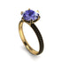 Hidden Halo Round Tanzanite Engagement Ring - Ashley No. 207 image 2