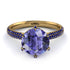 Hidden Halo Round Tanzanite Engagement Ring - Ashley No. 213 image 3