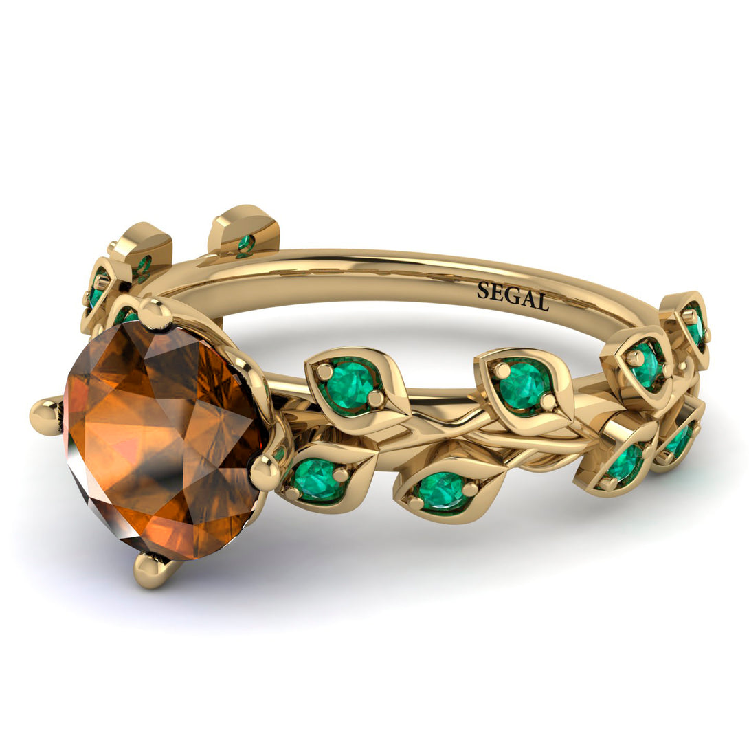 Leaves All Around Brown Diamond Ring - Sydney 2ct No. 1104