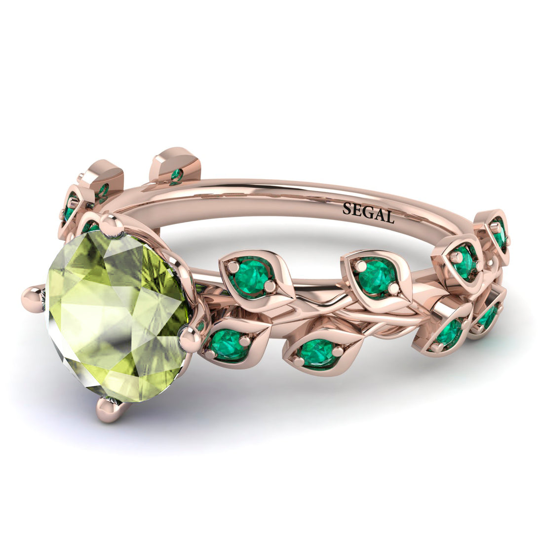 Leaves All Around Peridot Ring - Sydney 2ct  No. 705