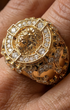 Diamond Royal Lion Men Signet Ring - Terry No. 1