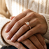 Lotus Bridal Rose Gold Flower Diamond Engagement Ring - 0.5 Carat Round Cut - Lotus no. 2 image 3