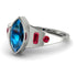 Marquise Bezel Blue Topaz Ring - Juliana No. 512 image 3