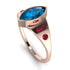 Marquise Bezel Blue Topaz Ring - Juliana No. 511 image 2
