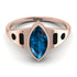 Marquise Bezel Blue Topaz Ring - Juliana No. 508 image 1