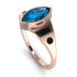 Marquise Bezel Blue Topaz Ring - Juliana No. 508 image 2