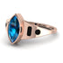 Marquise Bezel Blue Topaz Ring - Juliana No. 508 image 3