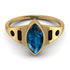 Marquise Bezel Blue Topaz Ring - Juliana No. 507 image 1