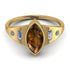 Marquise Bezel Brown Diamond Ring - Juliana No. 1101 image 1