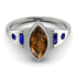 Marquise Bezel Brown Diamond Ring - Juliana No. 1115 image 1