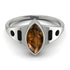 Marquise Bezel Brown Diamond Ring - Juliana No. 1109 image 1
