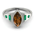 Marquise Bezel Brown Diamond Ring - Juliana No. 1106 image 1
