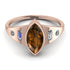 Marquise Bezel Brown Diamond Ring - Juliana No. 1102 image 1