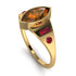Marquise Bezel Brown Diamond Ring - Juliana No. 1110 image 2