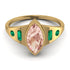 Marquise Bezel Morganite Ring - Juliana No. 904 image 1