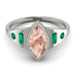 Marquise Bezel Morganite Ring - Juliana No. 906 image 1