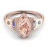 Marquise Bezel Morganite Ring - Juliana No. 902 image 1