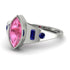 Marquise Bezel Pink Moissanite Ring - Juliana No. 815 image 3
