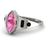 Marquise Bezel Pink Moissanite Ring - Juliana No. 809 image 3