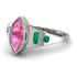 Marquise Bezel Pink Moissanite Ring - Juliana No. 806 image 3