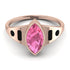 Marquise Bezel Pink Moissanite Ring - Juliana No. 808 image 1