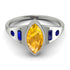 Marquise Bezel Yellow Diamond Ring - Juliana No. 1015 image 1