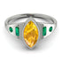 Marquise Bezel Yellow Diamond Ring - Juliana No. 1006 image 1