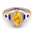 Marquise Bezel Yellow Diamond Ring - Juliana No. 1014 image 1