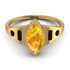 Marquise Bezel Yellow Diamond Ring - Juliana No. 1007 image 1