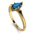 Marquise Blue Topaz Geometrical Engagement Ring - Reese No. 507 image 3