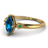 Marquise Blue Topaz Geometrical Engagement Ring - Reese No. 504 image 2
