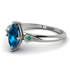 Marquise Blue Topaz Geometrical Engagement Ring - Reese No. 506 image 2