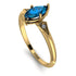 Marquise Blue Topaz Geometrical Engagement Ring - Reese No. 501 image 3