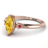 Marquise Citrine Geometrical Engagement Ring - Reese No. 611 image 2