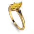 Marquise Citrine Geometrical Engagement Ring - Reese No. 613 image 3