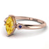 Marquise Citrine Geometrical Engagement Ring - Reese No. 614 image 2