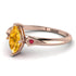 Marquise Yellow Diamond Geometrical Engagement Ring - Reese No. 1011 image 2