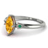 Marquise Yellow Diamond Geometrical Engagement Ring - Reese No. 1006 image 2