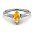 Marquise Yellow Diamond Geometrical Engagement Ring - Reese No. 1003 image 1