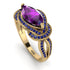 Milgrain Marquise Amethyst Engagement Ring - Marley No. 313 image 1