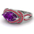Milgrain Marquise Amethyst Engagement Ring - Marley No. 312 image 3