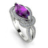 Milgrain Marquise Amethyst Engagement Ring - Marley No. 303 image 1