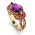 Milgrain Marquise Amethyst Engagement Ring - Marley No. 310 image 1